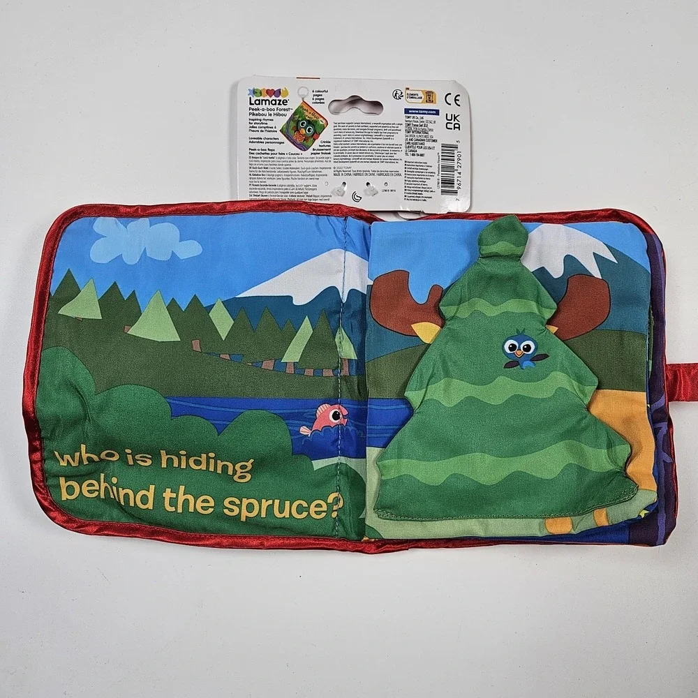 Lamaze Peek-A-Boo Forest Cloth‎ Book Baby Soft Sensory Development Activity Toy